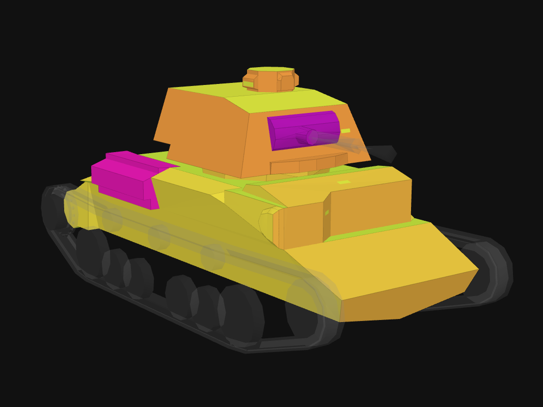 Front armor of Cruiser II in World of Tanks: Blitz