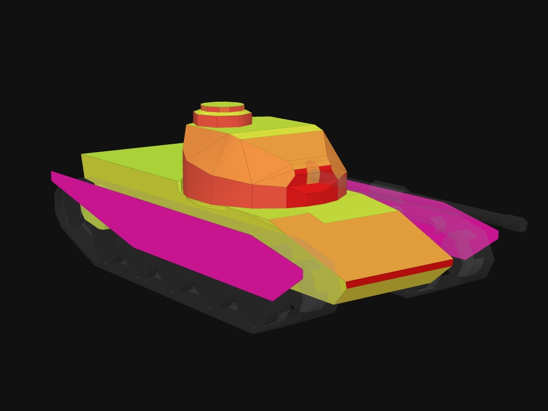 Лобовая броня FV4202 в World of Tanks: Blitz