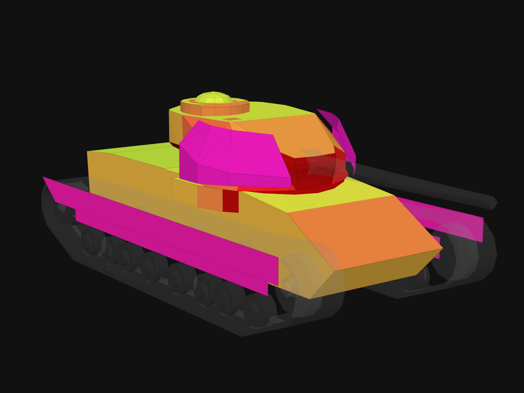 Front armor of Action X in World of Tanks: Blitz