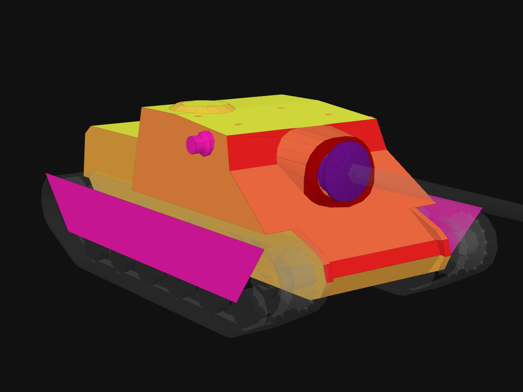 Front armor of Turtle Mk. I in World of Tanks: Blitz