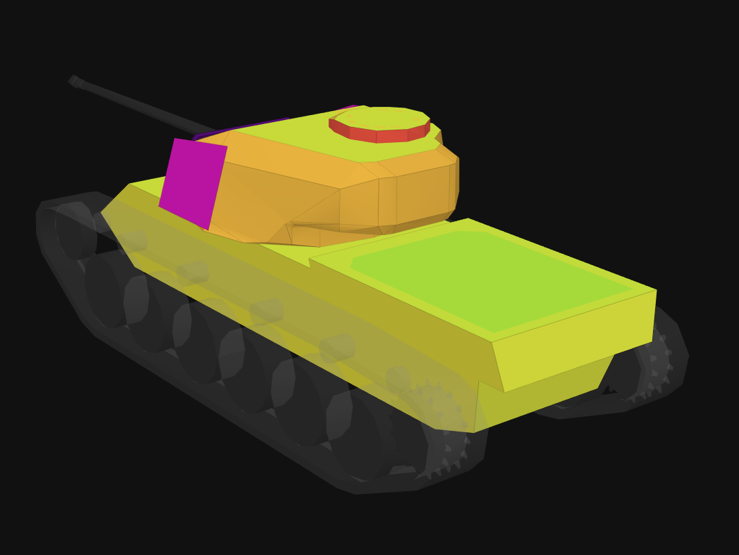 Rear armor of Defender Mk. 1 in World of Tanks: Blitz