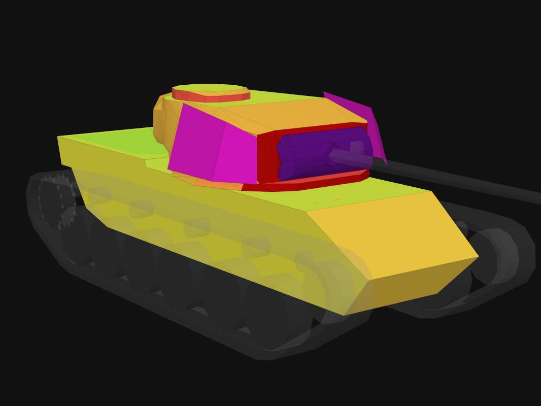 Front armor of Defender Mk. 1 in World of Tanks: Blitz