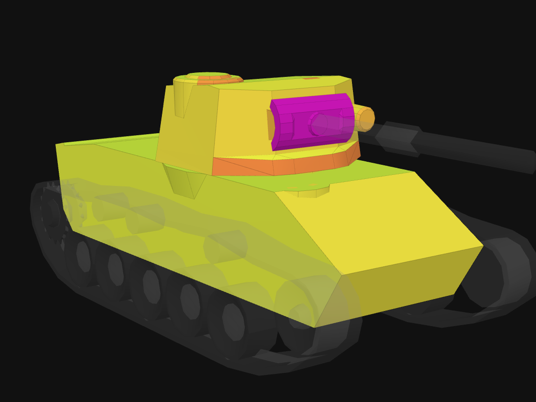 Лобовая броня Vickers CR в World of Tanks: Blitz
