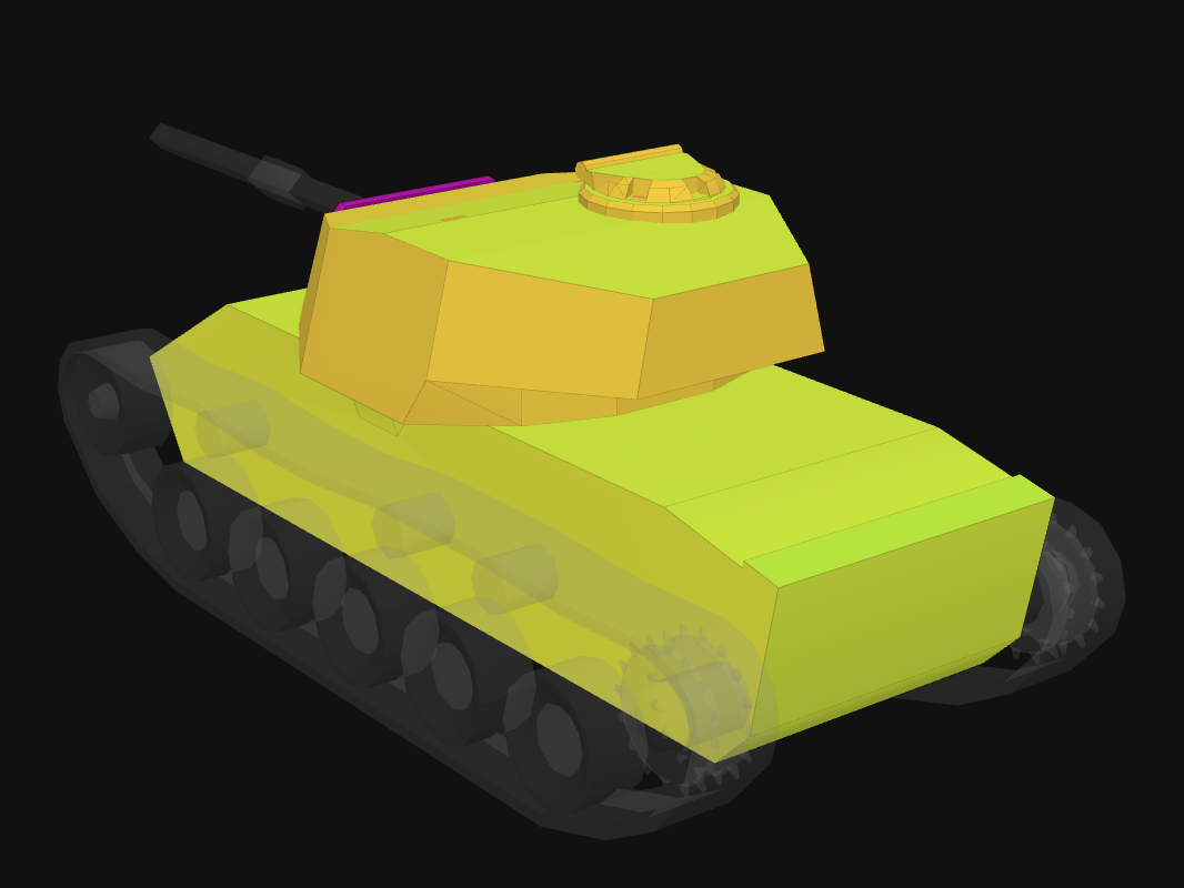 Rear armor of Vickers Light in World of Tanks: Blitz
