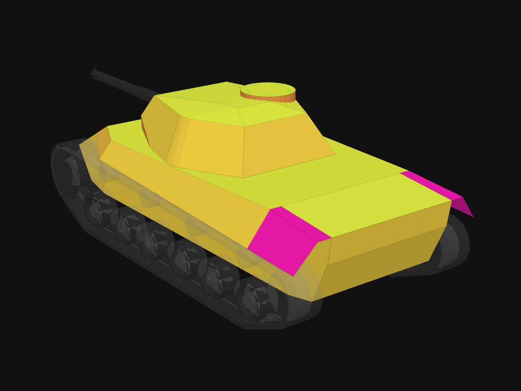 Rear armor of P.43/06 ann. in World of Tanks: Blitz