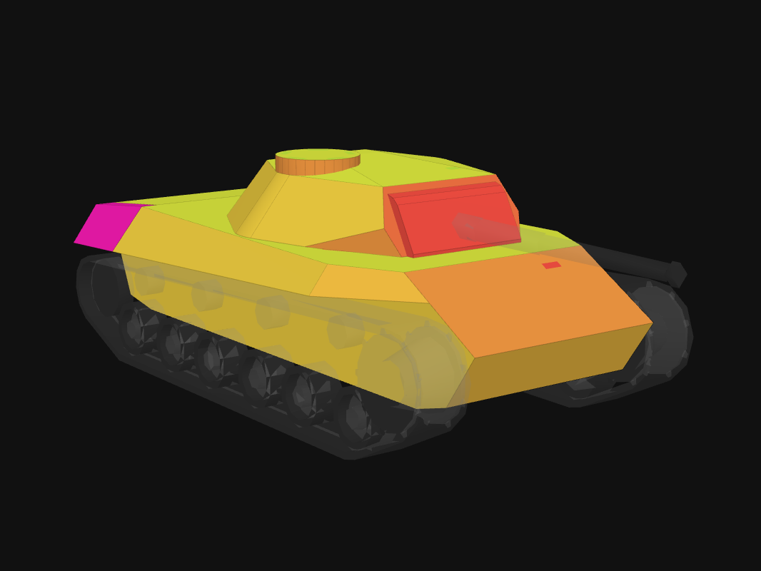 Front armor of P.43/06 ann. in World of Tanks: Blitz
