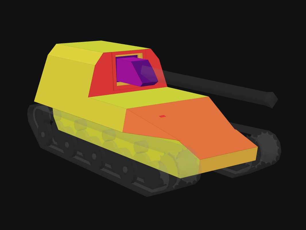 Лобовая броня Ho-Ri T.II в World of Tanks: Blitz