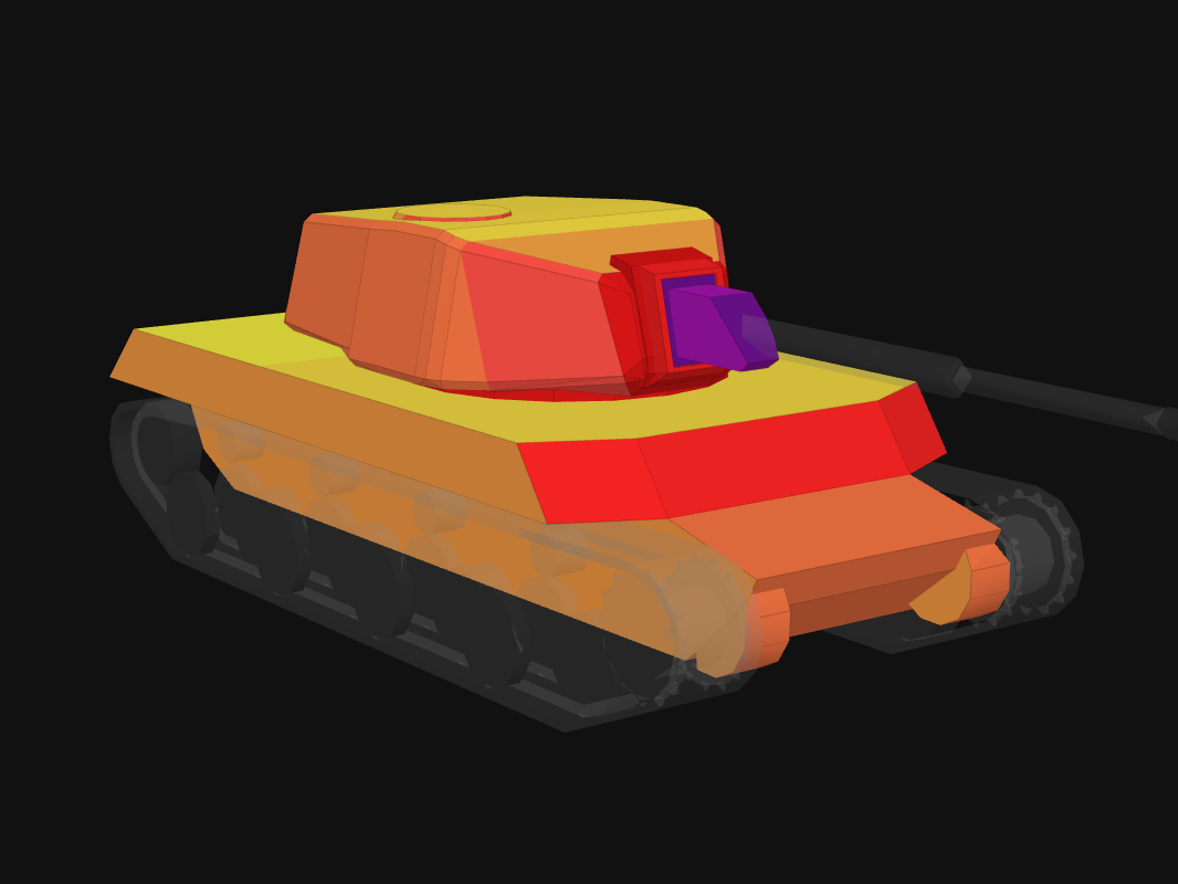 Front armor of Ferrum in World of Tanks: Blitz