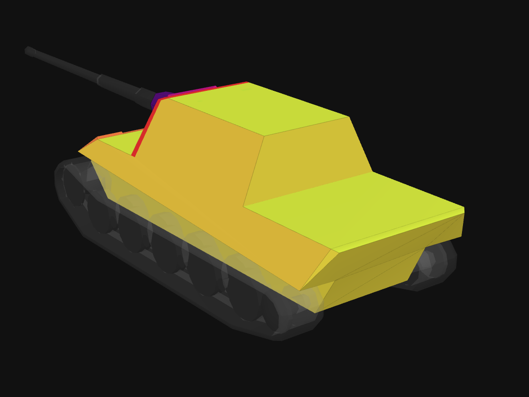 Rear armor of Jagdtiger in World of Tanks: Blitz
