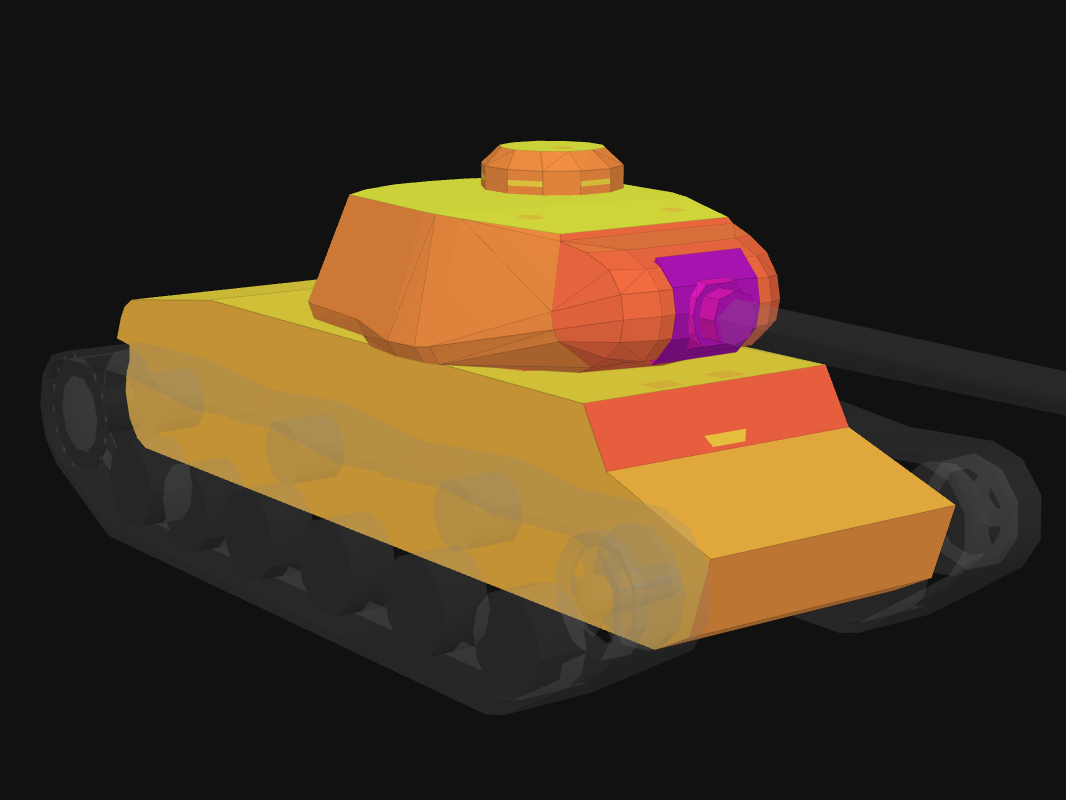 Front armor of Thunder in World of Tanks: Blitz