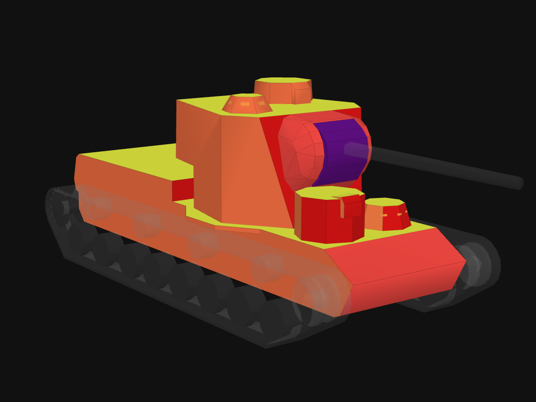 Лобовая броня КВ-5 в World of Tanks: Blitz