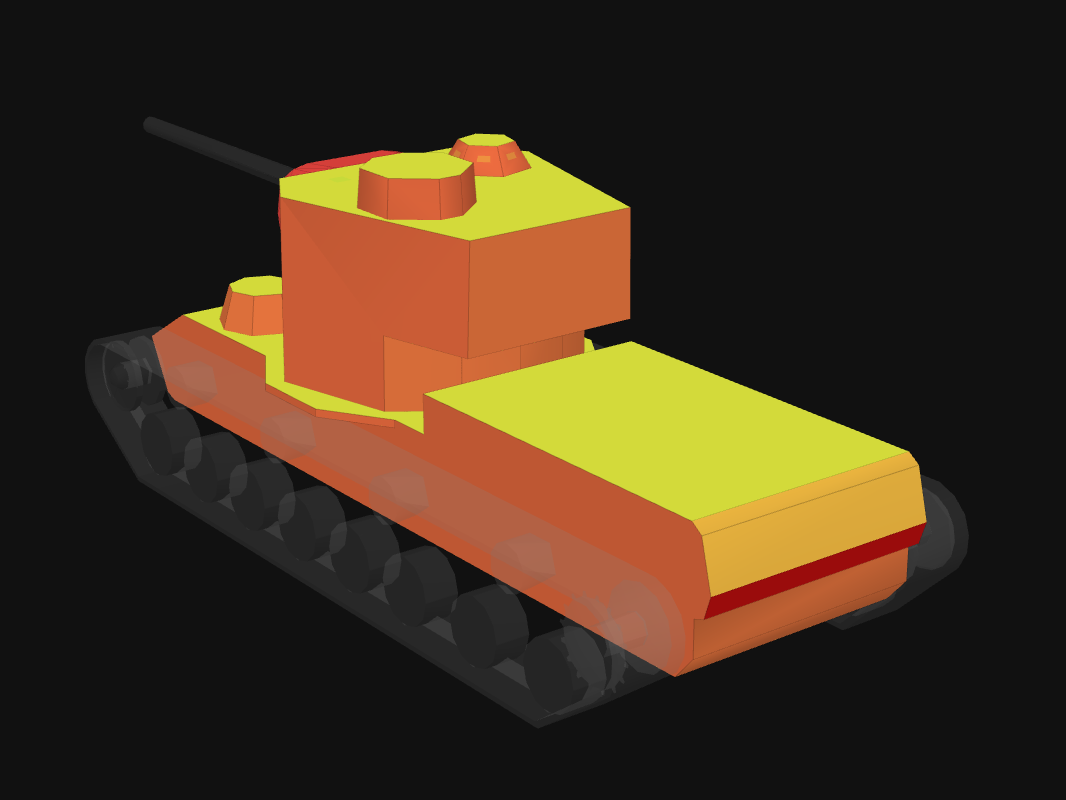 Rear armor of KV-5 in World of Tanks: Blitz