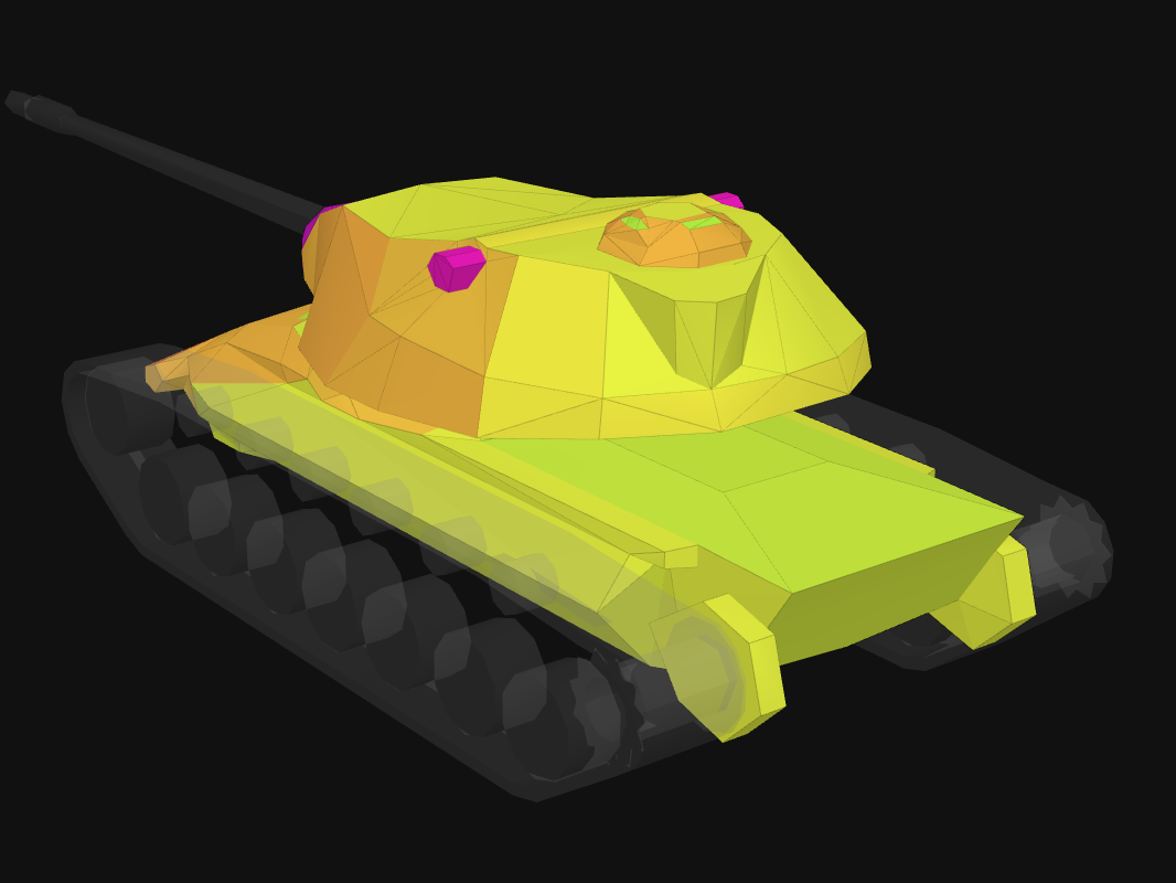 Rear armor of M103 in World of Tanks: Blitz