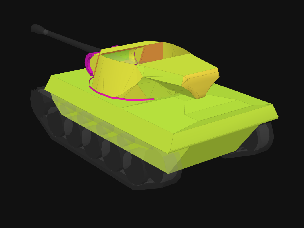Rear armor of Hellcat in World of Tanks: Blitz