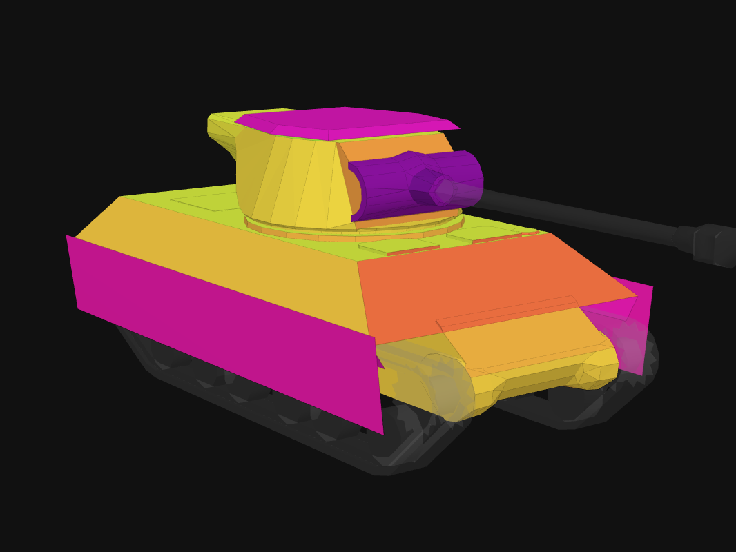 Front armor of Enforcer in World of Tanks: Blitz