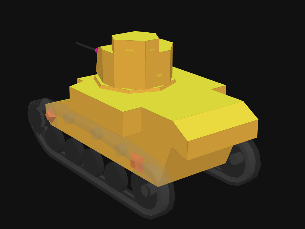 Rear armor of M3 Light in World of Tanks: Blitz