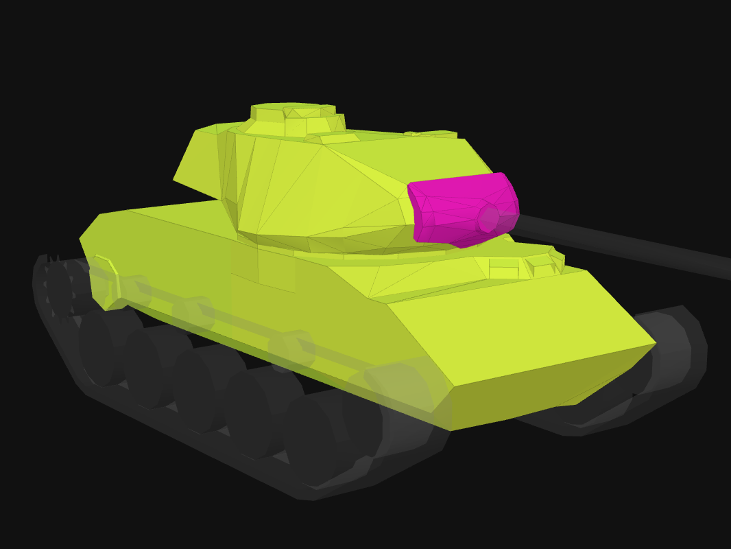 Front armor of M41 Bulldog in World of Tanks: Blitz