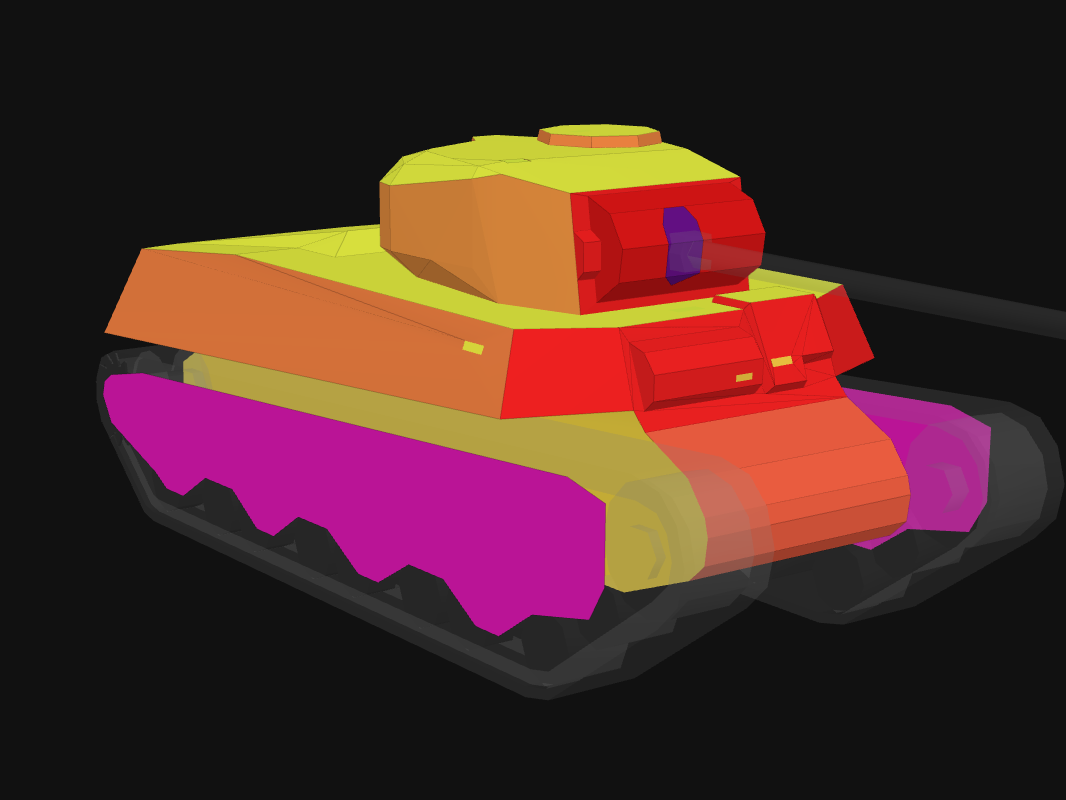 Лобовая броня M6 в World of Tanks: Blitz