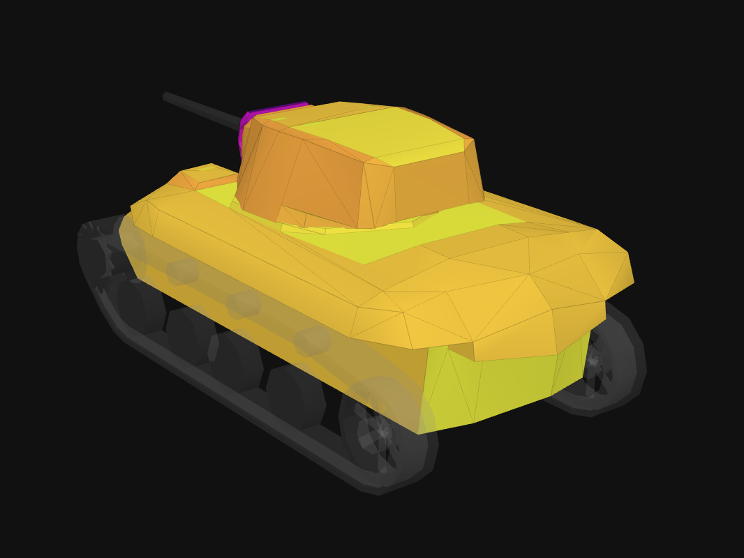 Rear armor of M7 in World of Tanks: Blitz