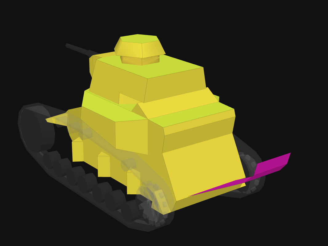Rear armor of MS-1 mod. 1 in World of Tanks: Blitz