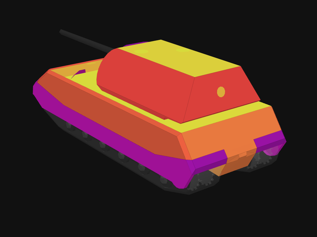 Rear armor of Maus in World of Tanks: Blitz