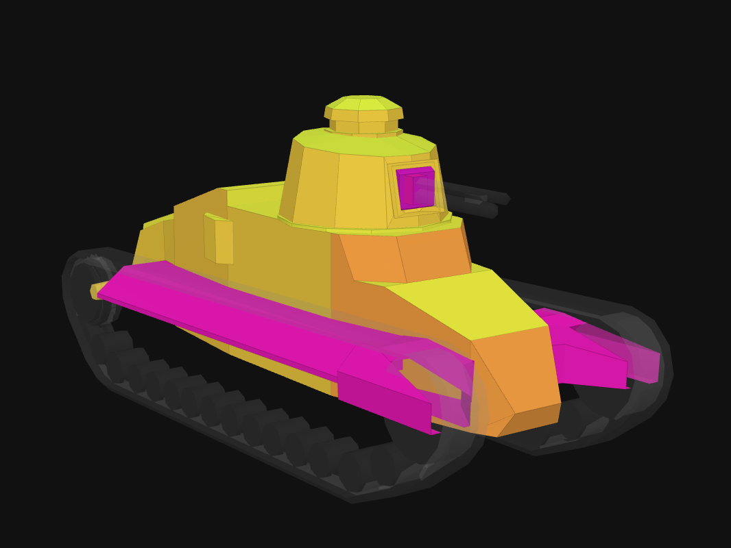 Front armor of R. Otsu in World of Tanks: Blitz