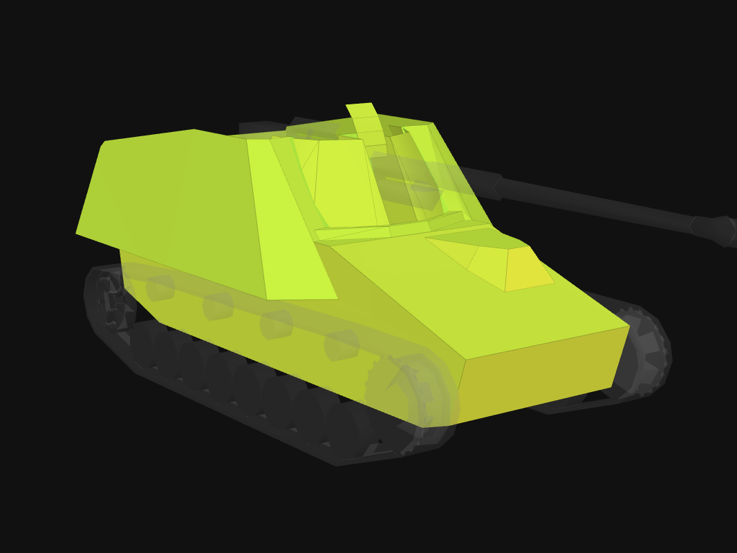 Front armor of Nashorn in World of Tanks: Blitz