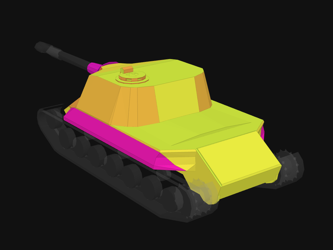 Rear armor of Obj. 268 in World of Tanks: Blitz