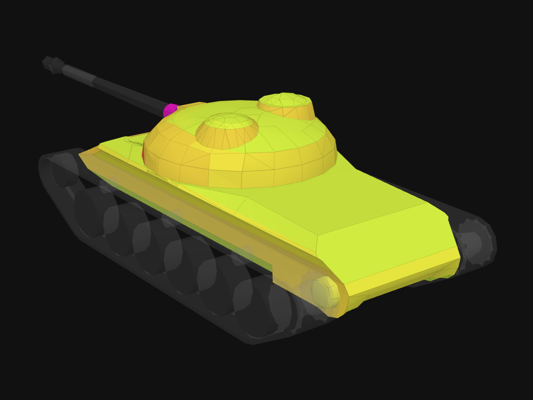 Rear armor of Obj. 140 in World of Tanks: Blitz