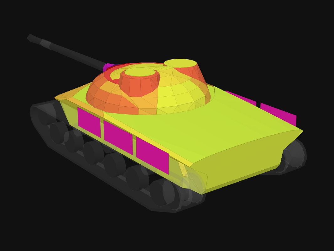 Rear armor of Obj. 907 in World of Tanks: Blitz