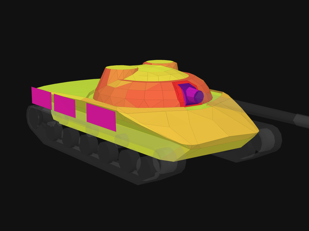 Front armor of Obj. 907 in World of Tanks: Blitz