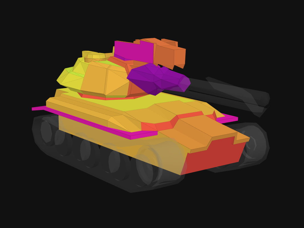 Front armor of Lupus in World of Tanks: Blitz