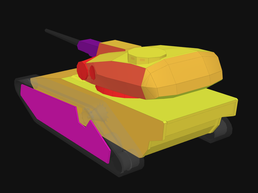 Rear armor of Gravedigger in World of Tanks: Blitz