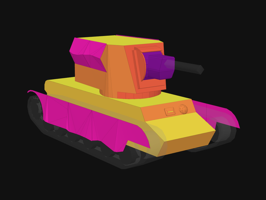 Front armor of Smasher in World of Tanks: Blitz