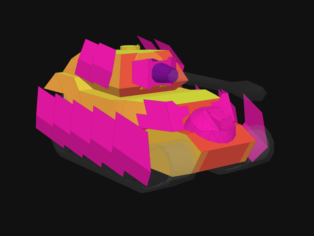 Front armor of Vulcan in World of Tanks: Blitz