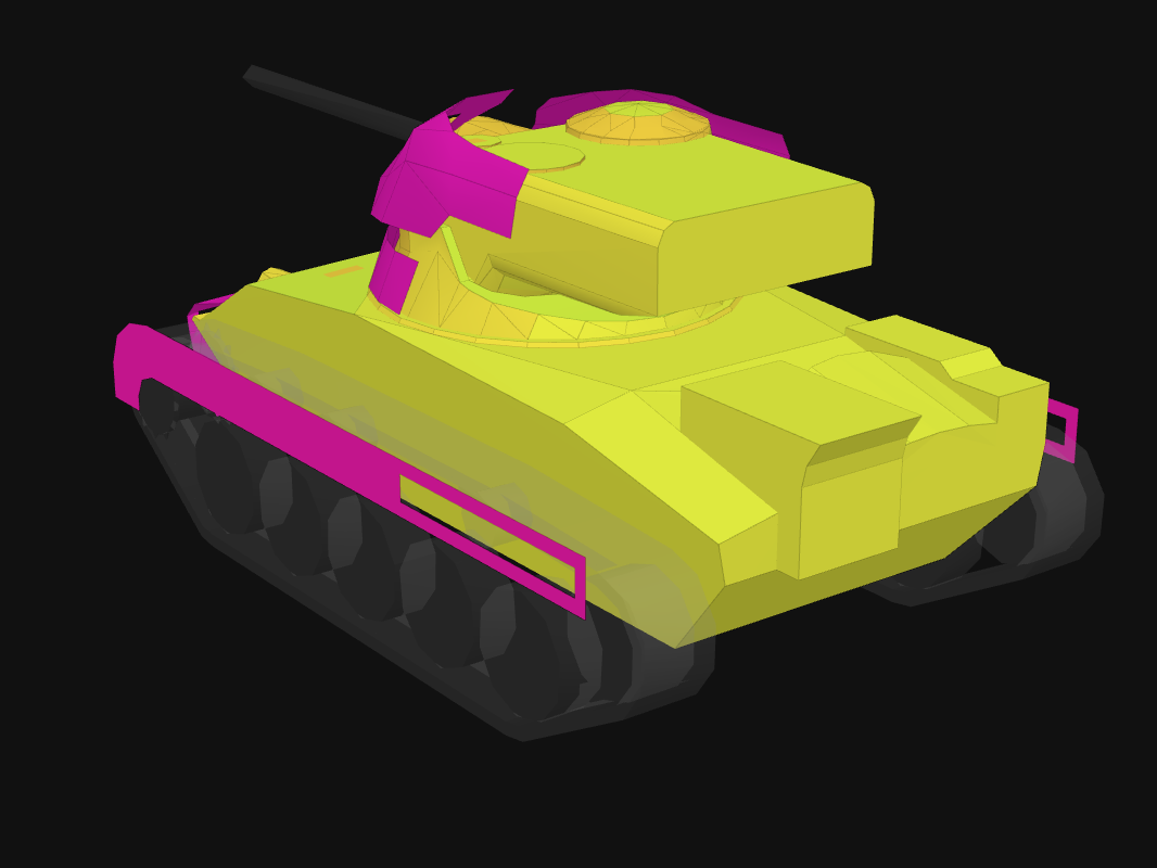 Rear armor of Titan T24 57 in World of Tanks: Blitz