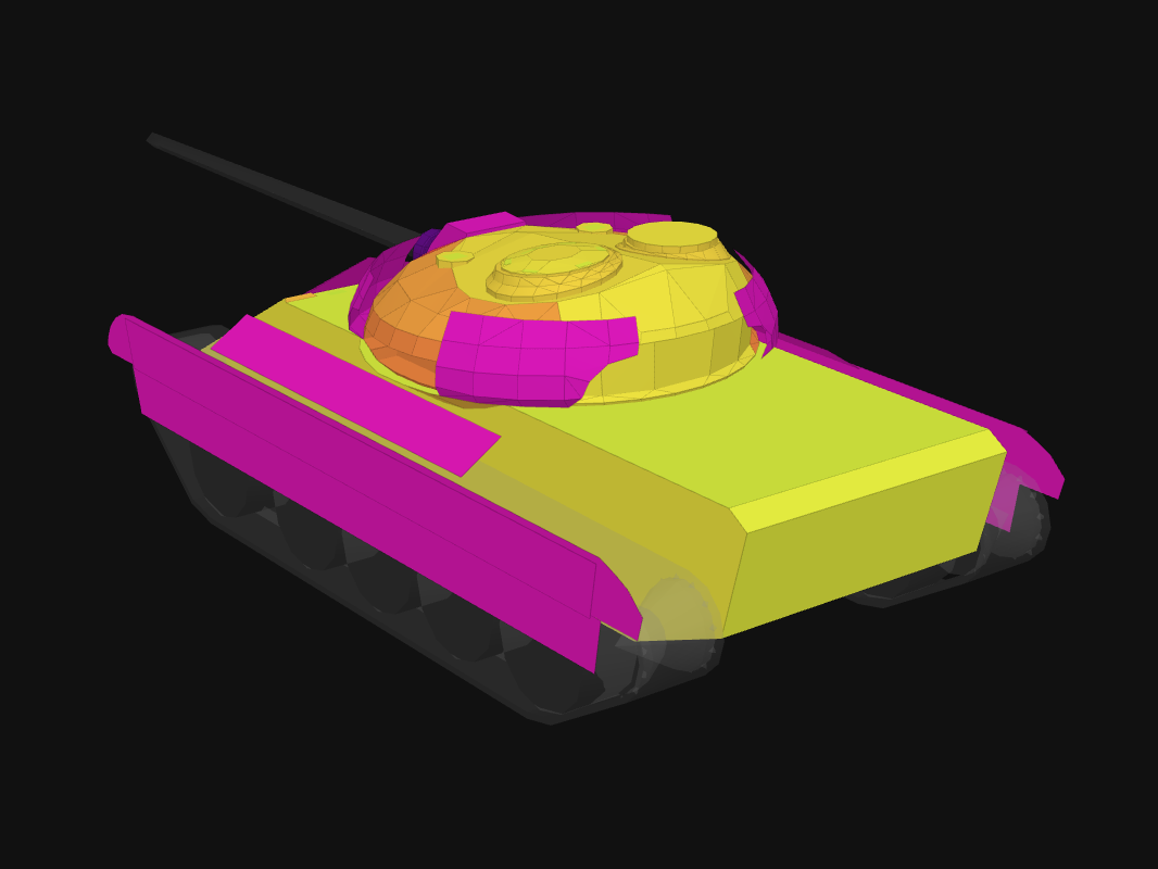 Rear armor of Titan-54d in World of Tanks: Blitz