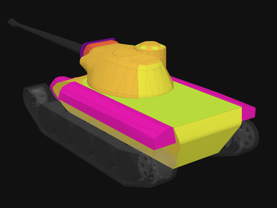 Rear armor of Magnate in World of Tanks: Blitz