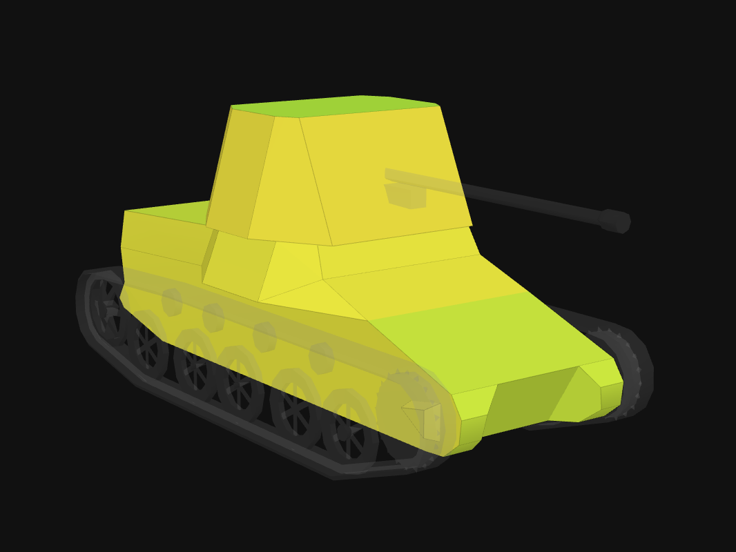 Front armor of Pz.Jäg. I in World of Tanks: Blitz