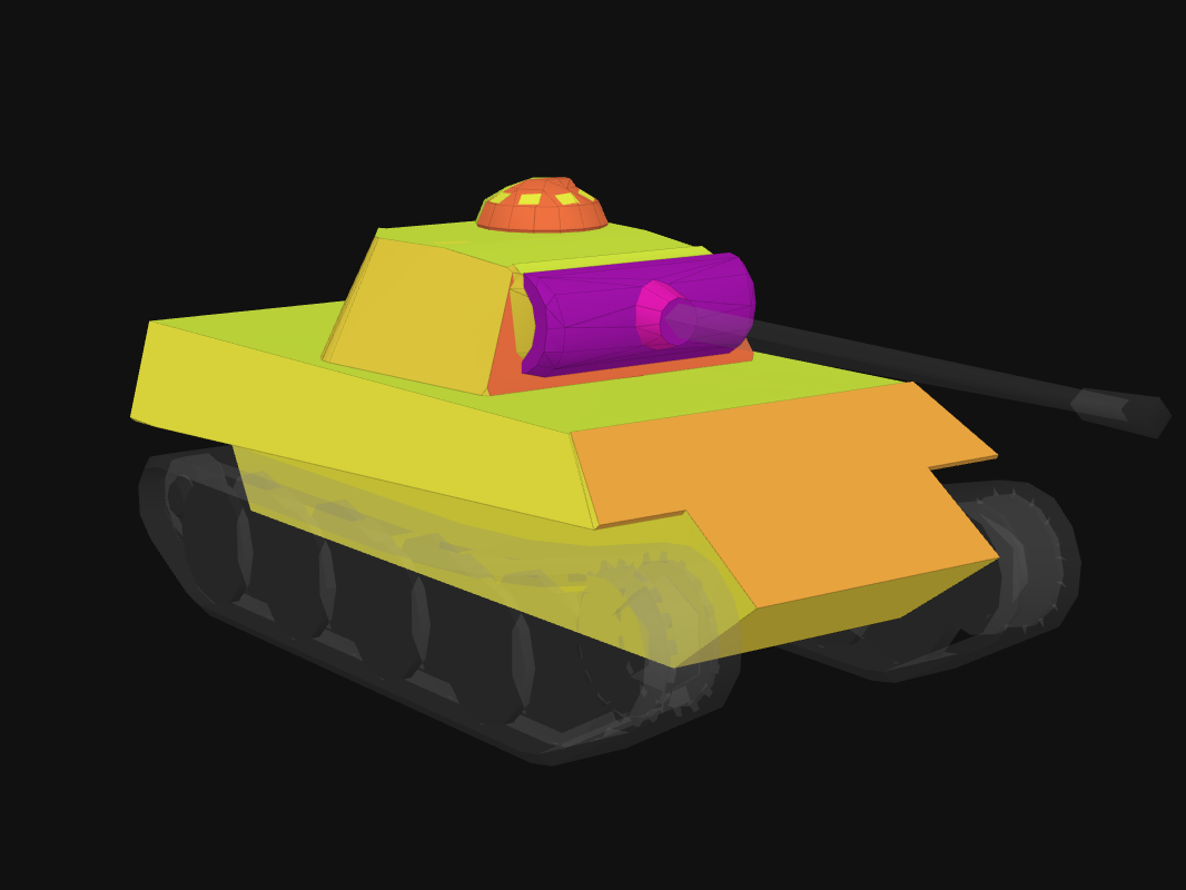 Front armor of Pudel in World of Tanks: Blitz