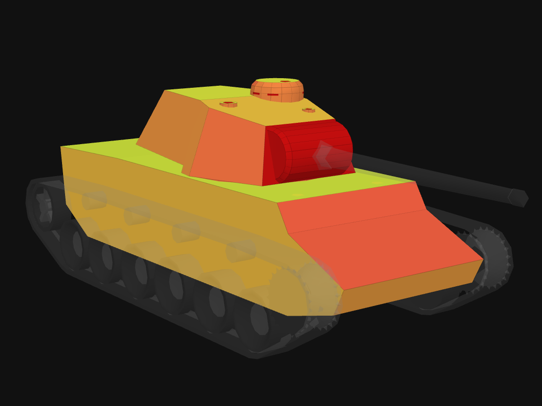 Front armor of 40TP Habicha in World of Tanks: Blitz