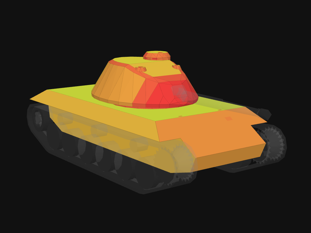 Front armor of 45TP Habicha in World of Tanks: Blitz