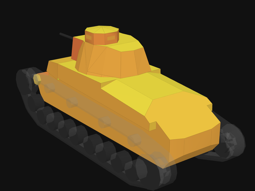 Rear armor of Pz. 35 (t) in World of Tanks: Blitz