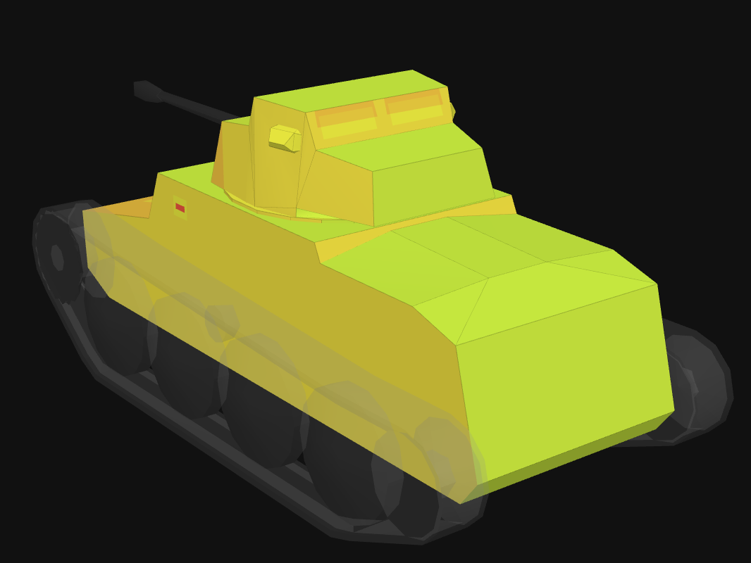 Rear armor of Pz. 38 nA in World of Tanks: Blitz
