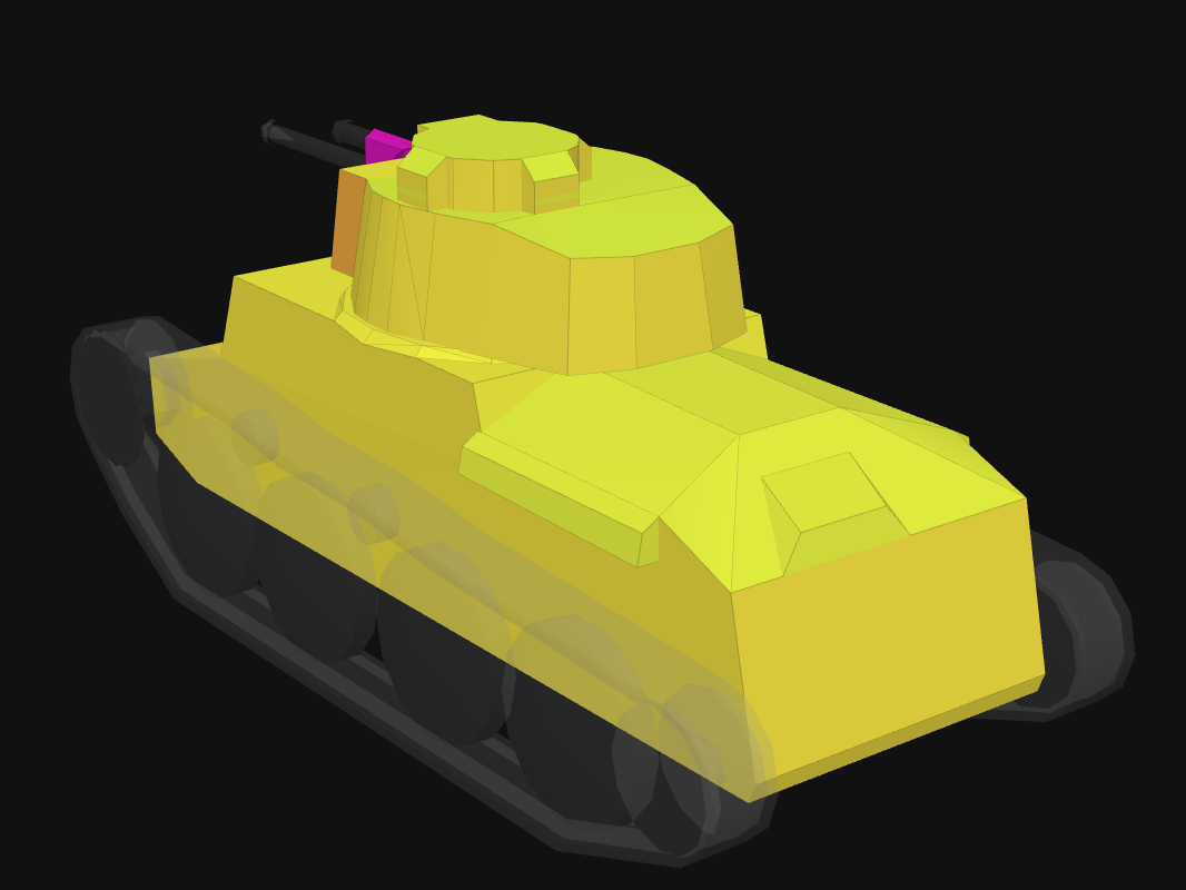Rear armor of Pz. 38 (t) in World of Tanks: Blitz
