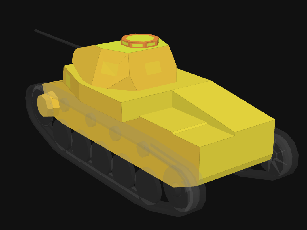 Rear armor of Pz. II in World of Tanks: Blitz