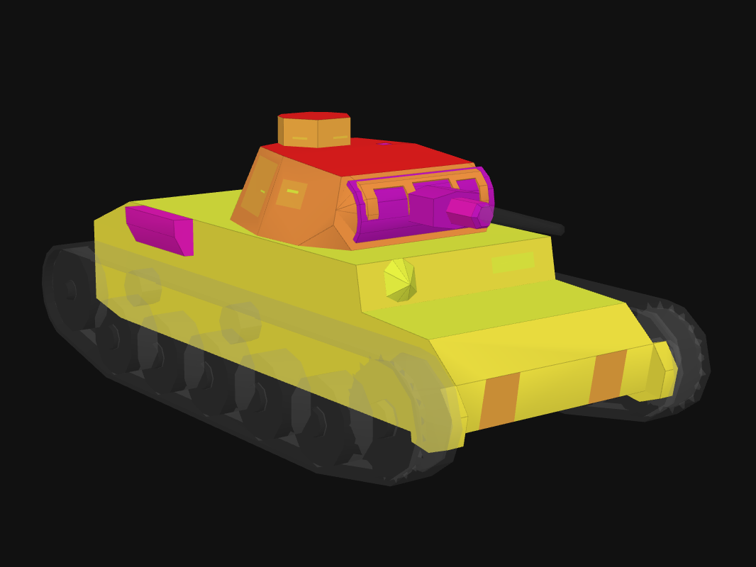 Лобовая броня Pz. III A в World of Tanks: Blitz