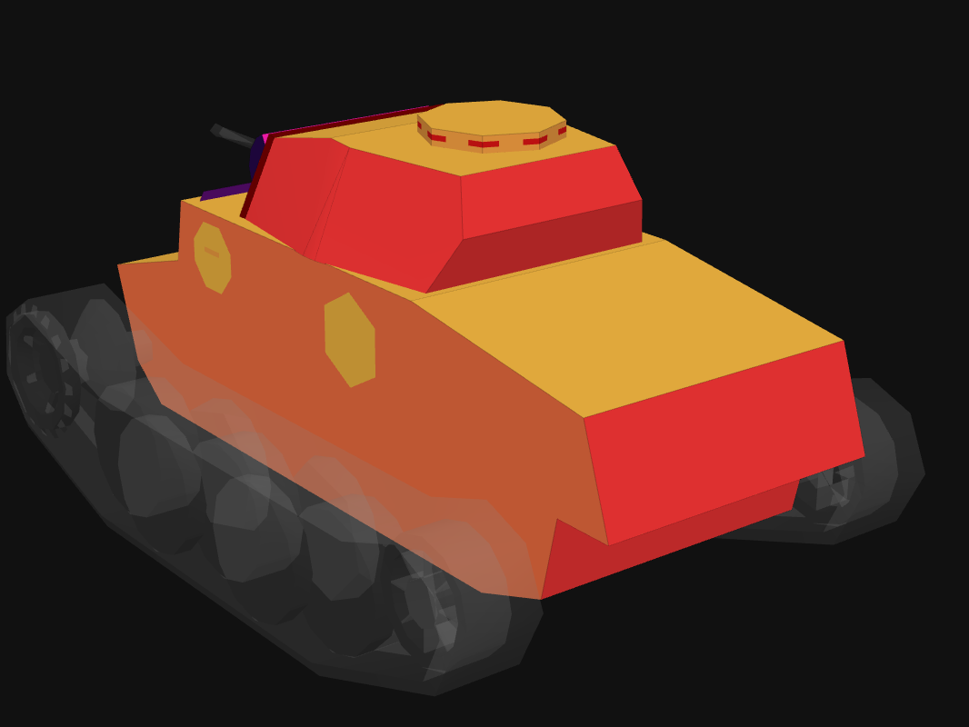 Rear armor of Pz. II J in World of Tanks: Blitz