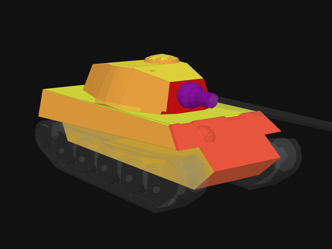 Лобовая броня Tiger II в World of Tanks: Blitz
