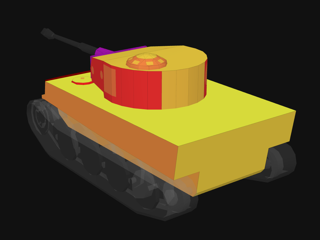 Rear armor of Tiger I in World of Tanks: Blitz